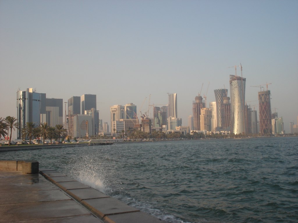 West Bay towers seen from the Doha Corniche