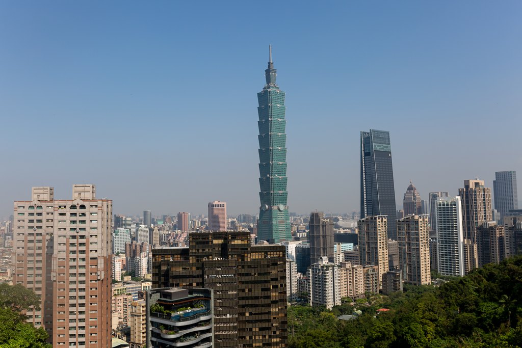 El Taipei 101 visto desde Elephant Mountain