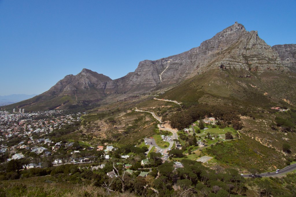Table Mountain and Lion's Head above Cape Town